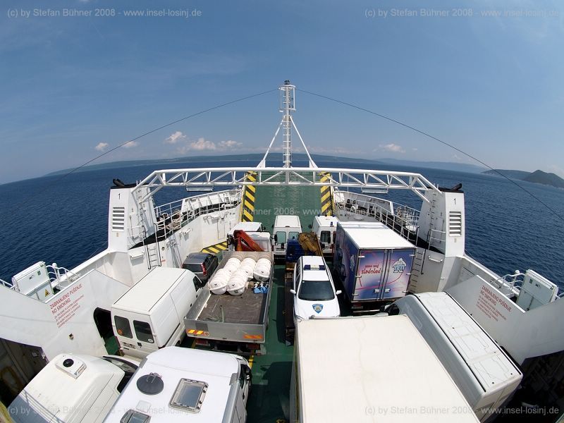 auf der F�hre von Valbiska nach Merag, Richtung Cres und Losinj